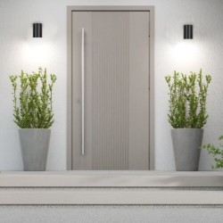 Sieninis lauko šviestuvas Urfa LED 9W 2700, 4000, 6500K CCT keičiama balta spalva (juoda)