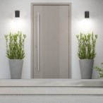 Sieninis lauko šviestuvas Urfa LED 9W 2700, 4000, 6500K CCT keičiama balta spalva (juoda)