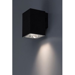 Sieninis lauko šviestuvas Urfa LED 9W 2700, 4000, 6500K CCT keičiama balta spalva (juoda)