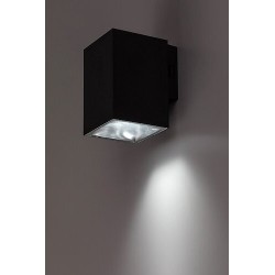 Sieninis lauko šviestuvas Urfa LED 9W 2700, 4000, 6500K CCT keičiama balta spalva (juoda)