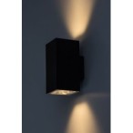 Sieninis lauko šviestuvas Urfa LED 18W 2700, 4000, 6500K CCT keičiama balta spalva (juoda)