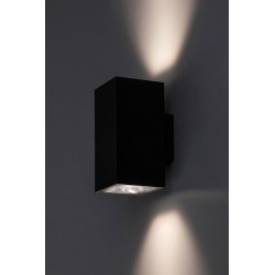 Sieninis lauko šviestuvas Urfa LED 18W 2700, 4000, 6500K CCT keičiama balta spalva (juoda)