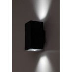 Sieninis lauko šviestuvas Urfa LED 18W 2700, 4000, 6500K CCT keičiama balta spalva (juoda)