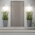 Sieninis lauko šviestuvas Urfa LED 9W 2700, 4000, 6500K CCT keičiama balta spalva (balta)