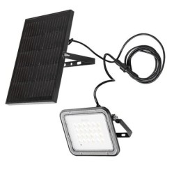 Saulės energija įkraunamas šviestuvas Melk LED 6.5W 3000, 4000, 6500K CCT keičiama balta spalva (juoda)