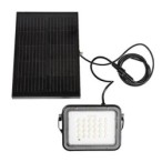 Saulės energija įkraunamas šviestuvas Melk LED 6.5W 3000, 4000, 6500K CCT keičiama balta spalva (juoda)