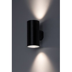 Sieninis lauko šviestuvas Urfa LED 18W 2700, 4000, 6500K CCT keičiama balta spalva (juoda)