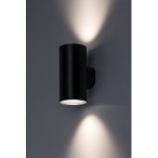 Sieninis lauko šviestuvas Urfa LED 18W 2700, 4000, 6500K CCT keičiama balta spalva (juoda)