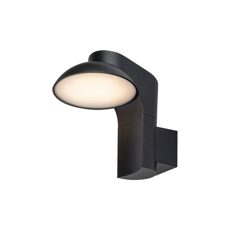 Sieninis lauko šviestuvas Wengen LED 12W 3000K Šilta balta (juoda)