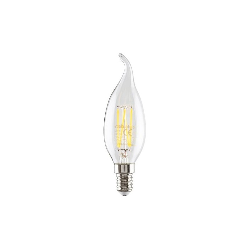 LED lemputė E14 Filament-LED 4W CF35 4000K Neutrali balta