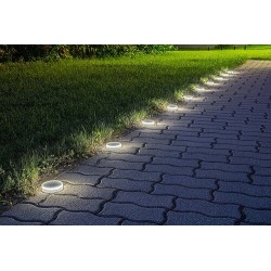 Saulės energija įkraunamas šviestuvas Trillo LED 0.3W 4000K Neutrali balta (skaidri)