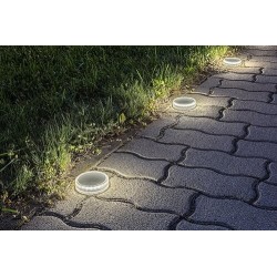 Saulės energija įkraunamas šviestuvas Trillo LED 0.3W 4000K Neutrali balta (skaidri)