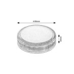 Saulės energija įkraunamas šviestuvas Trillo LED 0.3W 4000K Neutrali balta (skaidri)