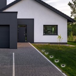 Saulės energija įkraunamas šviestuvas Trillo LED 0.3W 4000K Neutrali balta (skaidri)
