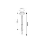 Įsmeigiamas lauko šviestuvas Monor LED 0.1W 3000K Šilta balta (juoda)