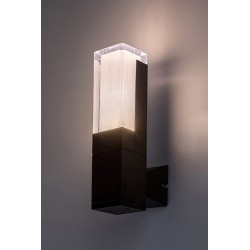 Sieninis lauko šviestuvas Darvas LED 7W 2700, 4000, 6000K CCT keičiama balta spalva (juoda)