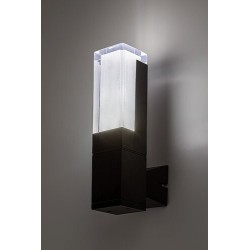 Sieninis lauko šviestuvas Darvas LED 7W 2700, 4000, 6000K CCT keičiama balta spalva (juoda)