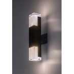 Sieninis lauko šviestuvas Darvas LED 12W 2700, 4000, 6000K CCT keičiama balta spalva (juoda)