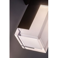 Sieninis lauko šviestuvas Darvas LED 12W 2700, 4000, 6000K CCT keičiama balta spalva (juoda)