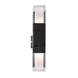Sieninis lauko šviestuvas Darvas LED 12W 2700, 4000, 6000K CCT keičiama balta spalva (juoda)