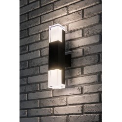 Sieninis lauko šviestuvas Darvas LED 12W 2700, 4000, 6000K CCT keičiama balta spalva (juoda)
