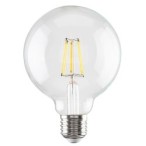 LED lemputė E27 Filament-LED 7W G95 2700K Šilta balta