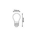 LED lemputė E27 Filament-LED 9W A60 2700K Šilta balta