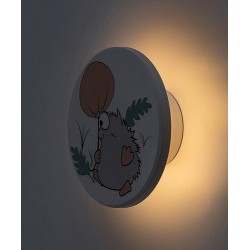 Vaikiškas šviestuvas Hedgy LED 9W 3000, 4000, 6500K CCT keičiama balta spalva (Balta)