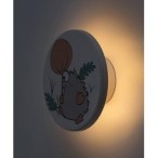 Vaikiškas šviestuvas Hedgy LED 9W 3000, 4000, 6500K CCT keičiama balta spalva (Balta)