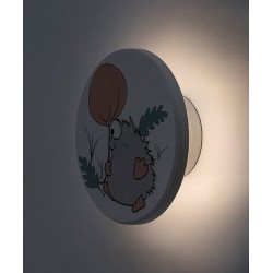 Vaikiškas šviestuvas Hedgy LED 9W 3000, 4000, 6500K CCT keičiama balta spalva (Balta)
