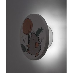 Vaikiškas šviestuvas Hedgy LED 9W 3000, 4000, 6500K CCT keičiama balta spalva (Balta)