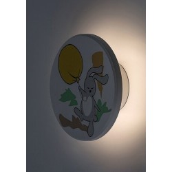 Vaikiškas šviestuvas Hopply LED 9W 3000, 4000, 6500K CCT keičiama balta spalva (Balta)