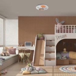 Vaikiškas šviestuvas Hedgy LED 24W 3000K Šilta balta (Balta)