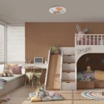 Vaikiškas šviestuvas Hedgy LED 24W 3000K Šilta balta (Balta)