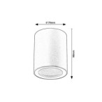 Lubinis šviestuvas Koven GU10 1x MAX 35W (Balta)