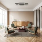 Lubinis šviestuvas Donya LED 24W 4000K Neutrali balta (Juoda)