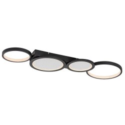 Lubinis šviestuvas Aranis LED 40W 3000-6500K CCT keičiama balta spalva (Juoda)