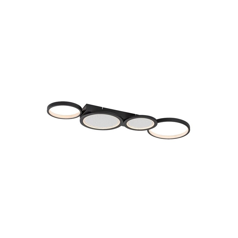 Lubinis šviestuvas Aranis LED 40W 3000-6500K CCT keičiama balta spalva (Juoda)