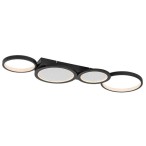 Lubinis šviestuvas Aranis LED 40W 3000-6500K CCT keičiama balta spalva (Juoda)