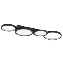 Lubinis šviestuvas Aranis LED 40W 3000-6500K CCT keičiama balta spalva (Juoda)