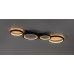 Lubinis šviestuvas Aranis LED 40W 3000-6500K CCT keičiama balta spalva (Juoda)