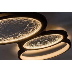 Lubinis šviestuvas Aranis LED 40W 3000-6500K CCT keičiama balta spalva (Juoda)