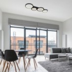 Lubinis šviestuvas Aranis LED 40W 3000-6500K CCT keičiama balta spalva (Juoda)