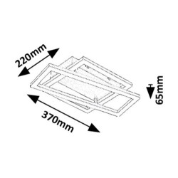 Lubinis šviestuvas Ellinor LED 24W 3000K Šilta balta (Chromo)