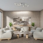 Lubinis šviestuvas Ellinor LED 40W 3000-6500K CCT keičiama balta spalva (Chromo)