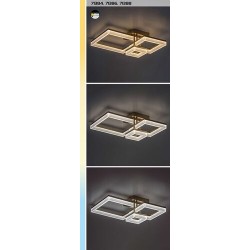 Lubinis šviestuvas Amilia LED 22W 3000, 4000, 6500K CCT keičiama balta spalva (Aukso)