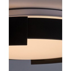 Lubinis šviestuvas Laleh LED 24W 3000-6500K CCT keičiama balta spalva (Juoda)