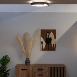 Lubinis šviestuvas Laleh LED 24W 3000-6500K CCT keičiama balta spalva (Juoda)