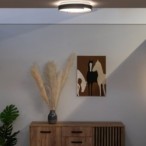 Lubinis šviestuvas Laleh LED 24W 3000-6500K CCT keičiama balta spalva (Juoda)