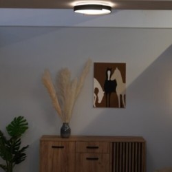 Lubinis šviestuvas Laleh LED 24W 3000-6500K CCT keičiama balta spalva (Juoda)